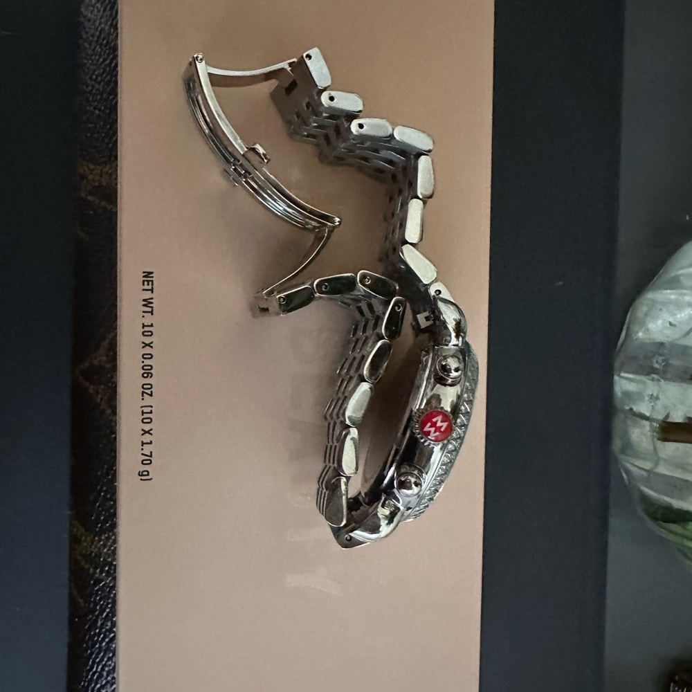 Michele Silver and White Women's Watch - Picture 5 of 6